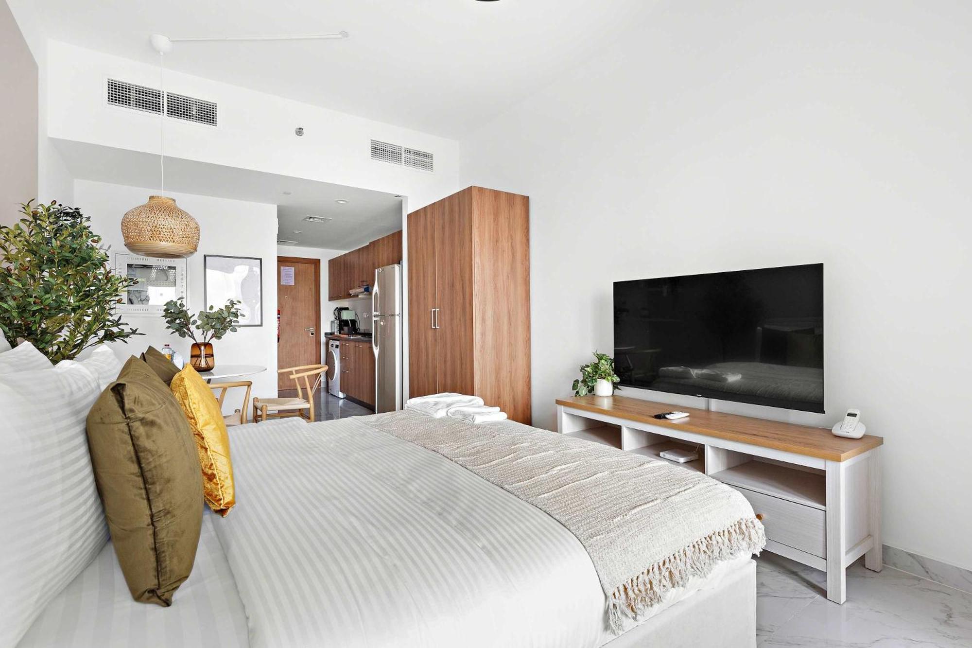 Silkhaus Chic Studio Near Masdar City Park Abu Dhabi Eksteriør billede